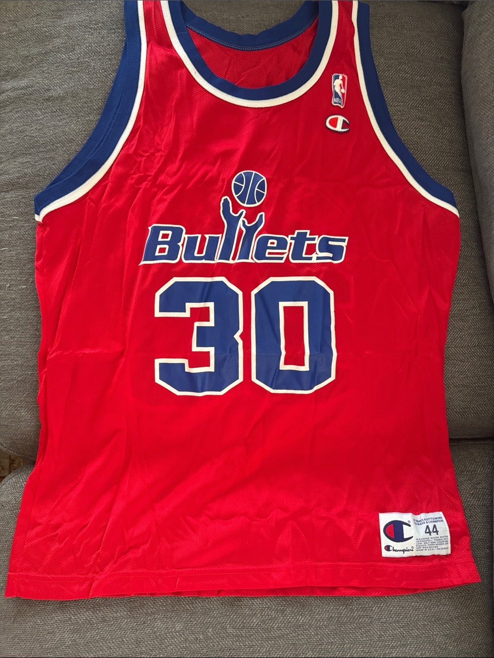 Vintage Champion Rasheed Wallace Washington Bullets Jersey